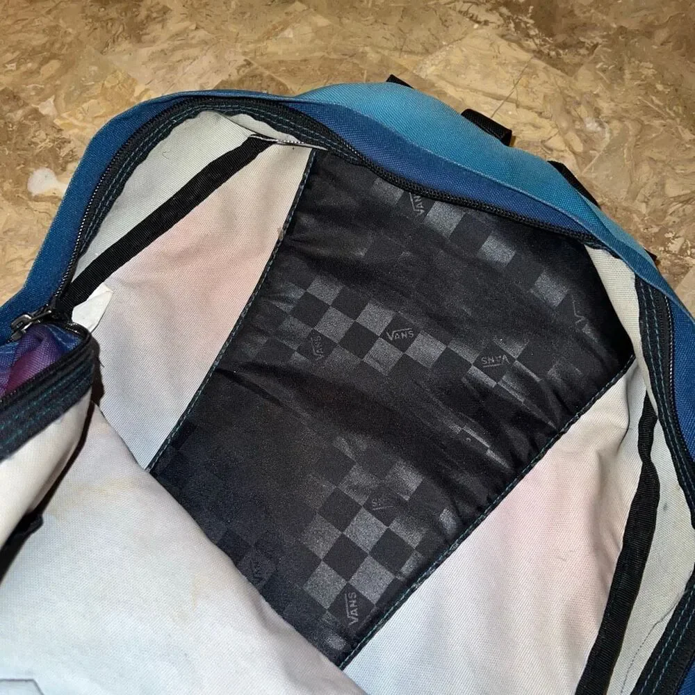 Vans backpack ombre blue and purple galaxy book bag